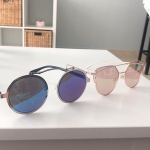 2 Mirrored Sunglasses